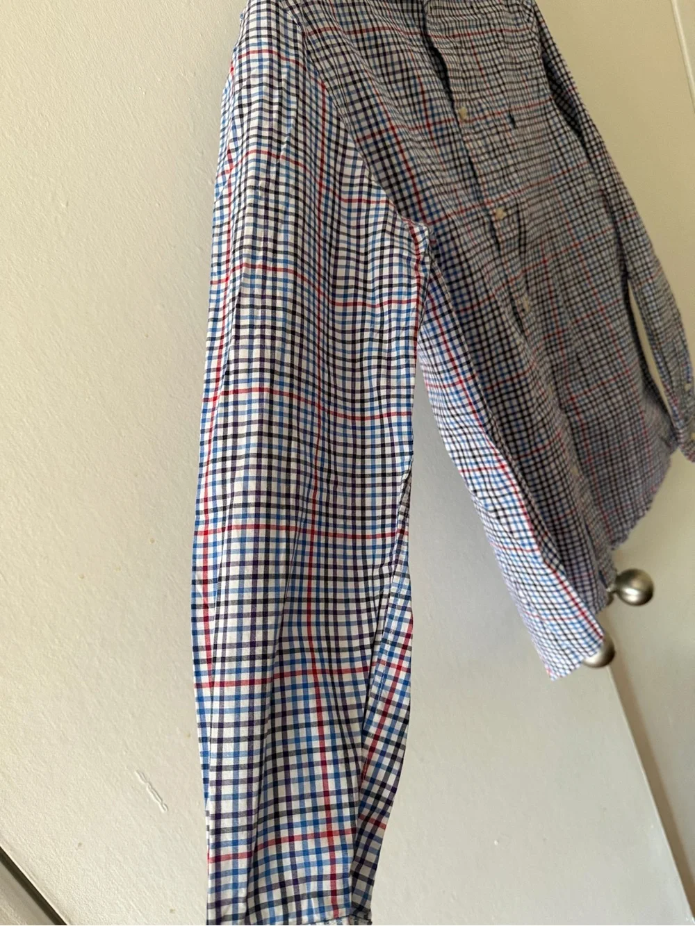 Big boys Button-Down Check Shirt - Blue/Red/White